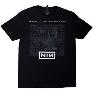 Nine Inch Nails Unisex Adult Head Like A Hole T-Shirt / Black